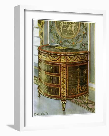 Inlaid Satinwood Commode with Ormolu Mounts, 1911-1912-Edwin Foley-Framed Giclee Print