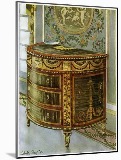 Inlaid Satinwood Commode with Ormolu Mounts, 1911-1912-Edwin Foley-Mounted Giclee Print