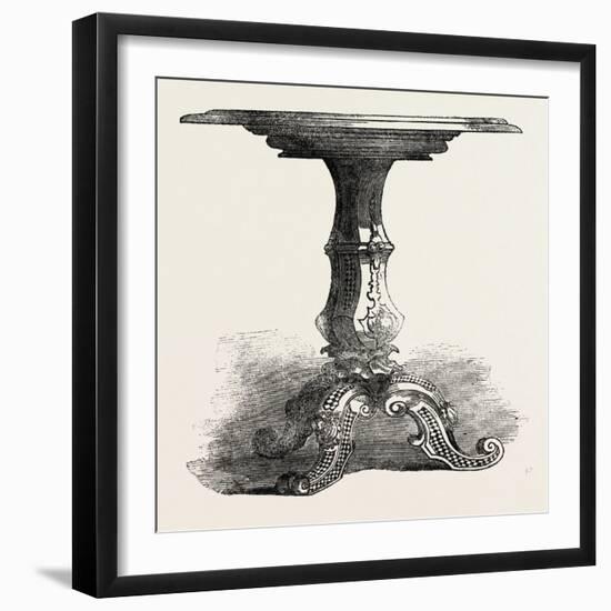 Inlaid Table, Glass Mosaic, Stevens-null-Framed Giclee Print