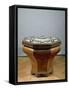 Inlaid Walnut Root Octagonal Table-Gerolamo Messina-Framed Stretched Canvas