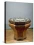 Inlaid Walnut Root Octagonal Table-Gerolamo Messina-Stretched Canvas