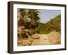 Inland in Castiglioncello-Luigi Bechi-Framed Giclee Print