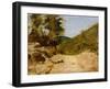 Inland in Castiglioncello-Luigi Bechi-Framed Giclee Print