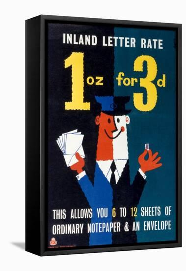 Inland Letter Rate 1 Oz for 3D-Harry Stevens-Framed Stretched Canvas