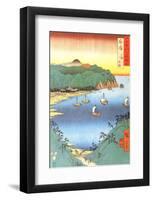 Inlet at Awa Province-Ando Hiroshige-Framed Art Print
