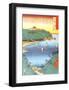 Inlet at Awa Province-Ando Hiroshige-Framed Art Print