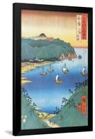 Inlet at Awa Province-Ando Hiroshige-Framed Poster