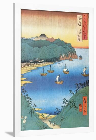 Inlet at Awa Province-Ando Hiroshige-Framed Poster
