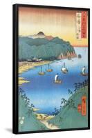 Inlet at Awa Province-Ando Hiroshige-Framed Poster