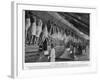 Inmates at Burma's Rangoon Gaol Run by the British are Forced to Work the Prison's Giant Treadmill-null-Framed Photographic Print