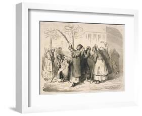 Inmates of La Salpetriere One of Paris's Asylums for the Mentally Afflicted-Gustave Dor?-Framed Art Print