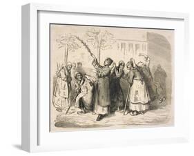 Inmates of La Salpetriere One of Paris's Asylums for the Mentally Afflicted-Gustave Dor?-Framed Art Print