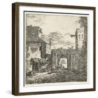 Inn at city gate, 1653-Adriaen van de Velde-Framed Giclee Print