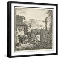 Inn at city gate, 1653-Adriaen van de Velde-Framed Giclee Print