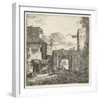 Inn at city gate, 1653-Adriaen van de Velde-Framed Giclee Print