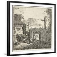 Inn at city gate, 1653-Adriaen van de Velde-Framed Giclee Print