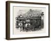 Inn at La Torre, the Passes of the Alps, 19th Century-null-Framed Giclee Print