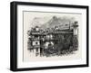 Inn at La Torre, the Passes of the Alps, 19th Century-null-Framed Giclee Print