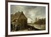 Inn by a River-David Teniers the Younger-Framed Giclee Print