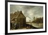 Inn by a River-David Teniers the Younger-Framed Giclee Print