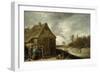 Inn by a River-David Teniers the Younger-Framed Giclee Print