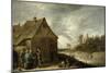 Inn by a River-David Teniers the Younger-Mounted Giclee Print