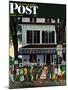 "Inn in Ogunquit," Saturday Evening Post Cover, August 2, 1947-John Falter-Mounted Giclee Print