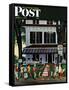 "Inn in Ogunquit," Saturday Evening Post Cover, August 2, 1947-John Falter-Framed Stretched Canvas