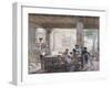 Inn in Rome, Engraved by Francois Alexandre Villain (1798-1884) C.1820-30-Antoine Jean-Baptiste Thomas-Framed Giclee Print