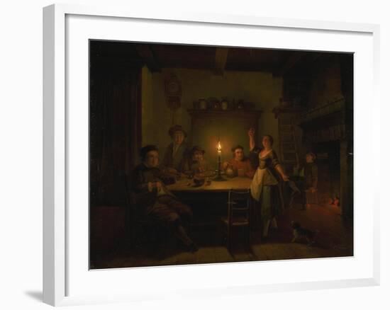 Inn Interior by Candle Light-Pieter Huys-Framed Giclee Print