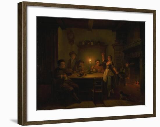 Inn Interior by Candle Light-Pieter Huys-Framed Giclee Print