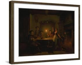 Inn Interior by Candle Light-Pieter Huys-Framed Giclee Print