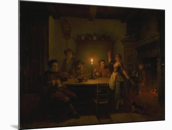 Inn Interior by Candle Light-Pieter Huys-Mounted Giclee Print