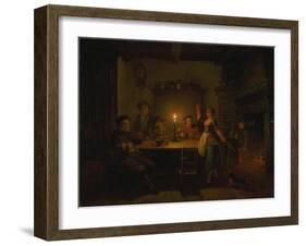 Inn Interior by Candle Light-Pieter Huys-Framed Giclee Print