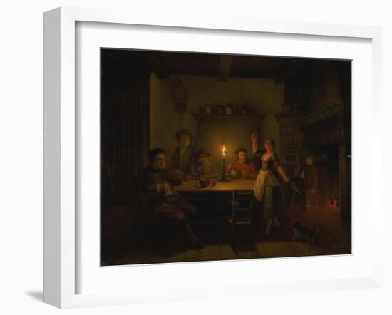 Inn Interior by Candle Light-Pieter Huys-Framed Giclee Print