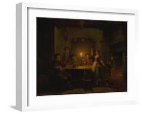 Inn Interior by Candle Light-Pieter Huys-Framed Giclee Print