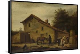 Inn Near Nantes-Lambert Doomer-Framed Stretched Canvas