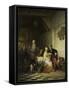 Inn with Figures-Ferdinand De Braekeleer-Framed Stretched Canvas