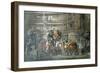 Inn Yard with Mail Coach Preparing to Leave, C1840-null-Framed Giclee Print