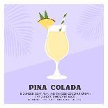 Pina Colada Tropical Cocktail Blended with Ice. Summer Fruit Smoothie or Mocktail. Aperitif with Ru-Inna Miller-Photographic Print