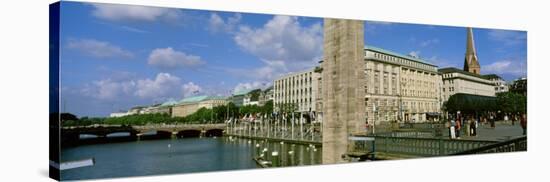 Inner Alster, Hamburg, Germany-null-Stretched Canvas