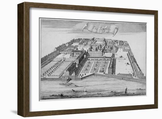 Inner and Middle Temple, City of London, 1700-Johannes Kip-Framed Giclee Print
