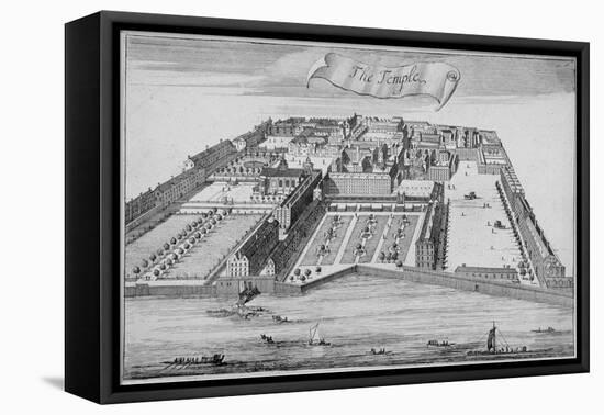 Inner and Middle Temple, City of London, 1700-Johannes Kip-Framed Stretched Canvas