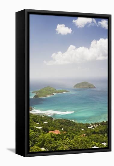 Inner and Outer Brass Islands Viewed from St. Thomas-Macduff Everton-Framed Stretched Canvas