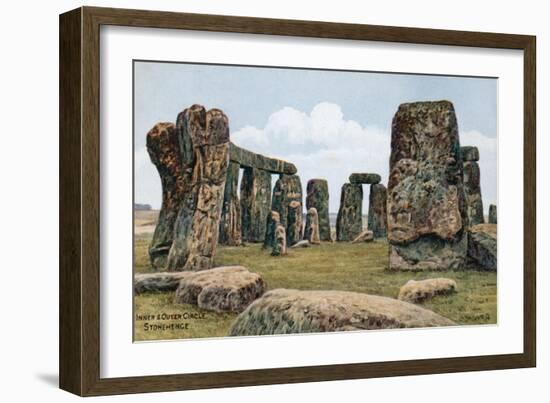 Inner and Outer Circle, Stonehenge-Alfred Robert Quinton-Framed Giclee Print