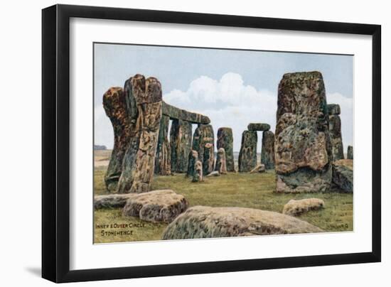 Inner and Outer Circle, Stonehenge-Alfred Robert Quinton-Framed Giclee Print