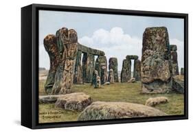 Inner and Outer Circle, Stonehenge-Alfred Robert Quinton-Framed Stretched Canvas