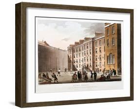 Inner Court, Fleet Prison, London, 1808-1811-Thomas Rowlandson-Framed Giclee Print