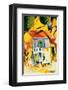 Inner Court of the Country House in St-Germain, 1914-Auguste Macke-Framed Premium Giclee Print