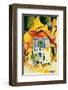 Inner Court of the Country House in St-Germain, 1914-Auguste Macke-Framed Premium Giclee Print